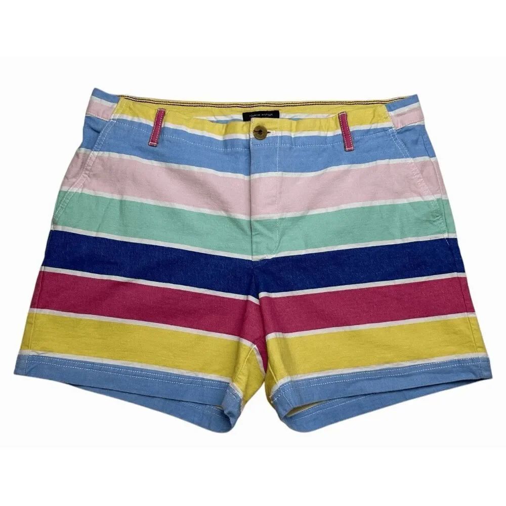 Tommy Hilfiger Stretch Chino Striped Multicolored 5” Inseam Size 14 Shorts